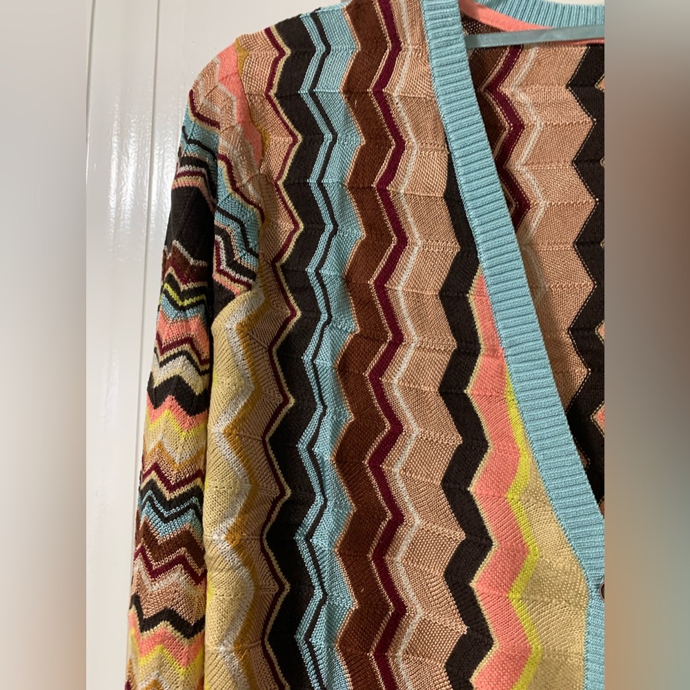 Missoni Multicolor Zigzag Cardigan - Picture 3 of 5